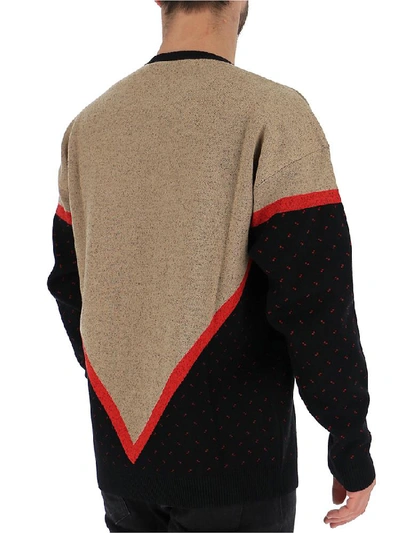 Shop Givenchy Printed Knitted Jumper In Multi