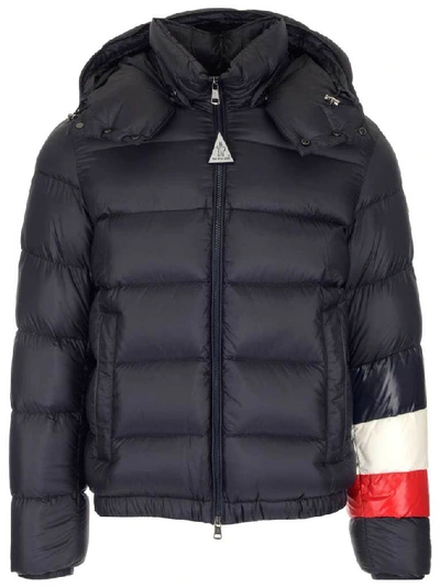 Moncler Willm Down Jacket W/ Striped Detail In Blue | ModeSens