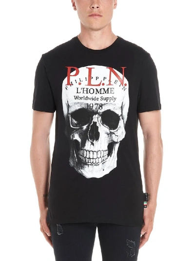 Shop Philipp Plein Printed Skull T In Black