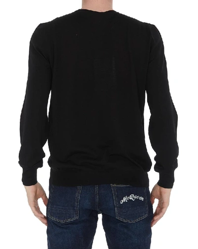 Shop Alexander Mcqueen Logo Jumper In Black