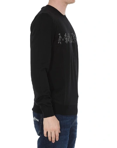 Shop Alexander Mcqueen Logo Jumper In Black