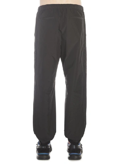 Shop Prada Fitted Straight Leg Trousers In Black