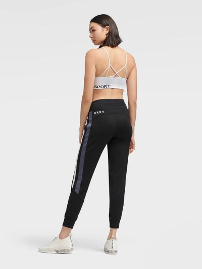 Shop Donna Karan Dkny Women's Color Block Jogger - In Black