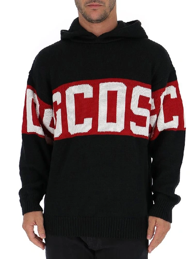 Shop Gcds Logo Hoodie In Black