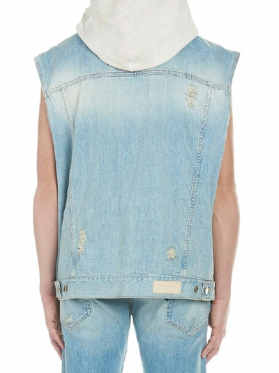 Shop Ih Nom Uh Nit Sweater Denim Vest In Multi