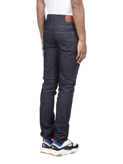 Shop Dior Homme X Kaws Bee Logo Jeans In Blue