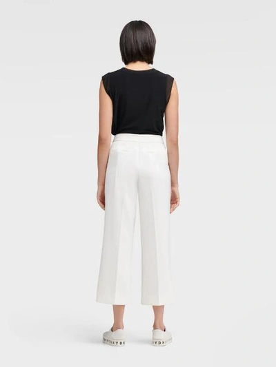 Shop Donna Karan Dkny Women's Slim Pant With Side Slits - In Ivory