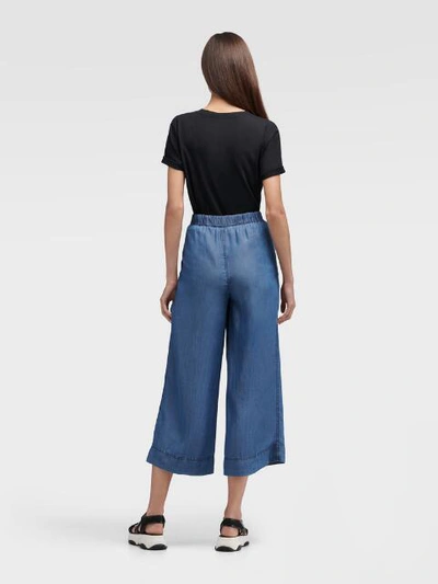 Shop Donna Karan Dkny Women's Pull-on Wide Leg Pant - In Indigo