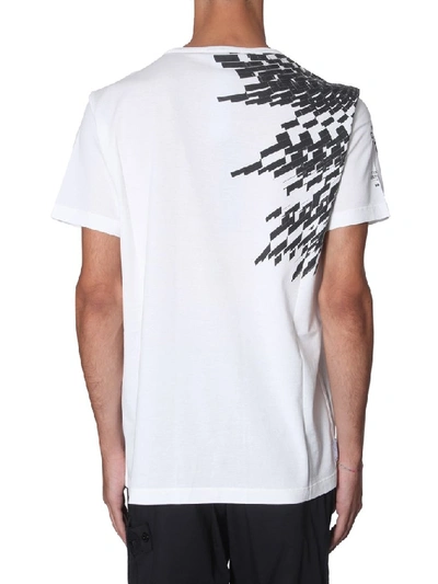 Shop Stone Island Shadow Project Printed T In White