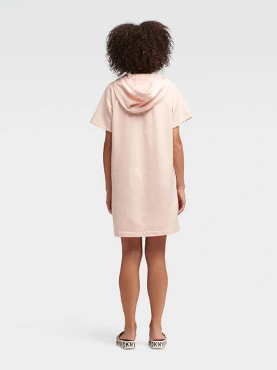 Shop Donna Karan Hooded Sneaker Dress In Parfait