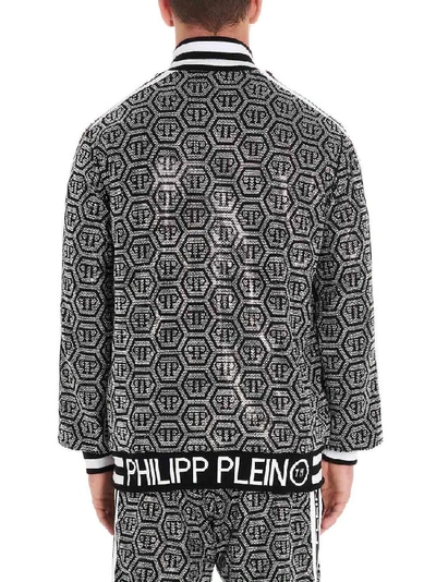 Shop Philipp Plein Logo Motif Track Jacket In Multi