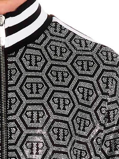 Shop Philipp Plein Logo Motif Track Jacket In Multi