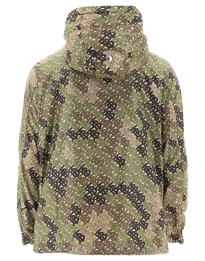 Shop Burberry Monogram Print Camouflage Jacket In Multi