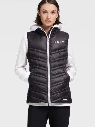 Donna Karan Dkny Women's Puffer Vest - In Grey | ModeSens