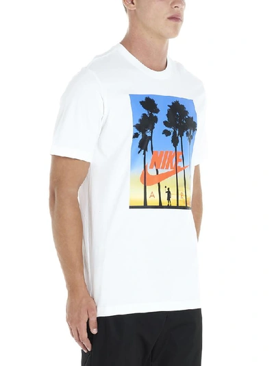 Shop Nike Sunset Print T In White