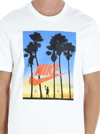 Shop Nike Sunset Print T In White