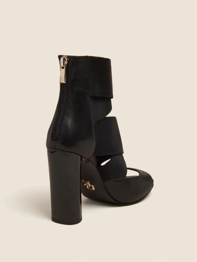 Shop Donna Karan Women's Briana Multi-strap Heeled Leather Sandal - In Black