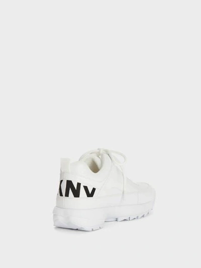 Shop Donna Karan Dani Lace-up Sneaker In White