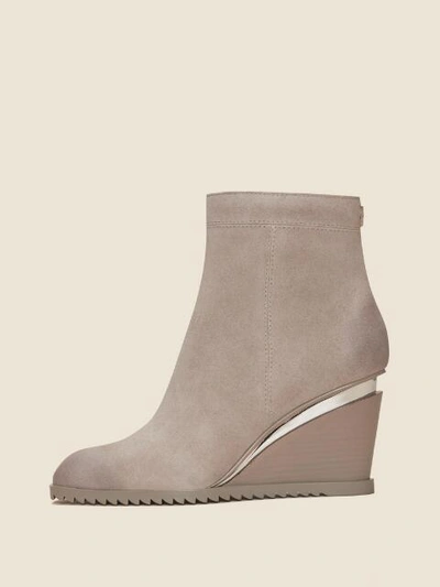 Shop Donna Karan Women's Dallas Wedge Ankle Bootie - In Light Grey