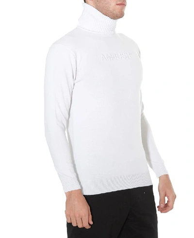 Shop Ambush Logo Turtleneck Sweater In White