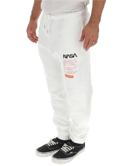 Shop Heron Preston Nasa Print Joggers In White