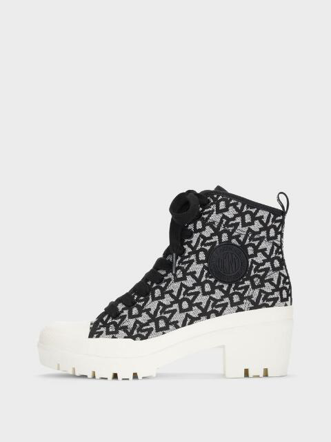 donna karan white booties