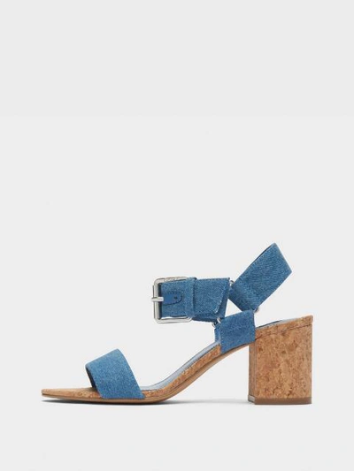 Shop Donna Karan Sierra Heeled Sandal In Denim