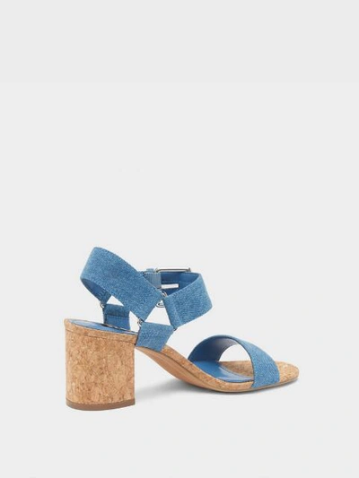 Shop Donna Karan Sierra Heeled Sandal In Denim