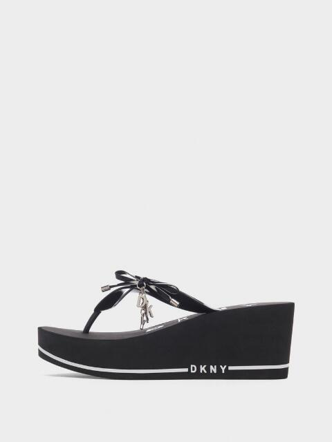 dkny wedge flip flops
