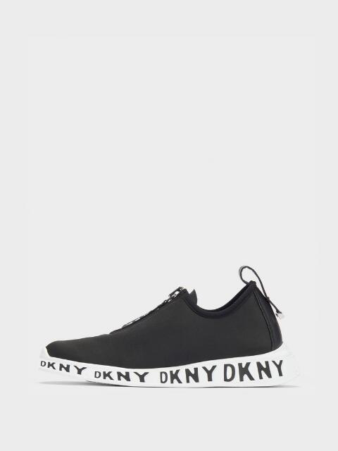dkny black slip on sneakers