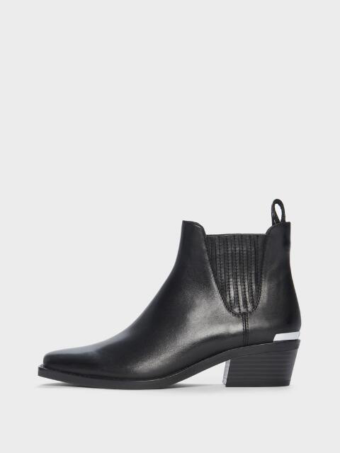 donna karan white booties