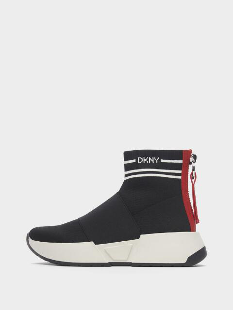 dkny black slip on sneakers