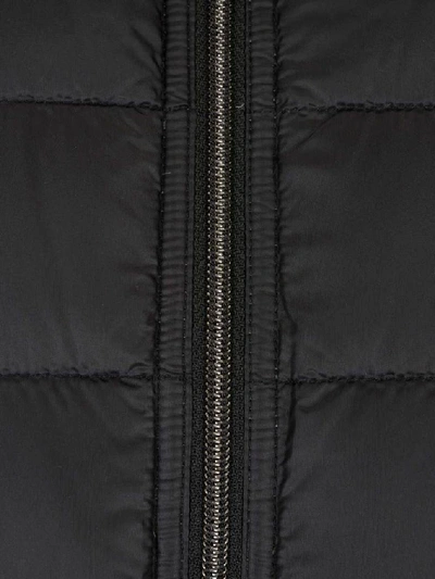 Shop Herno Reversible Zipped Puffer Vest In Black