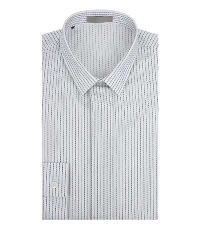 Shop Dior Homme Stitch Detailing Cotton Shirt In 41 Cm