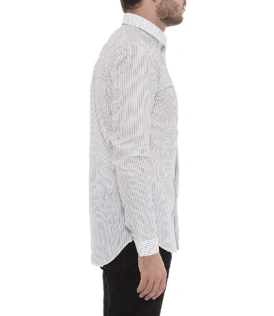 Shop Dior Homme Stitch Detailing Cotton Shirt In 41 Cm