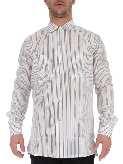 Shop Golden Goose Deluxe Brand Striped Shirt In White