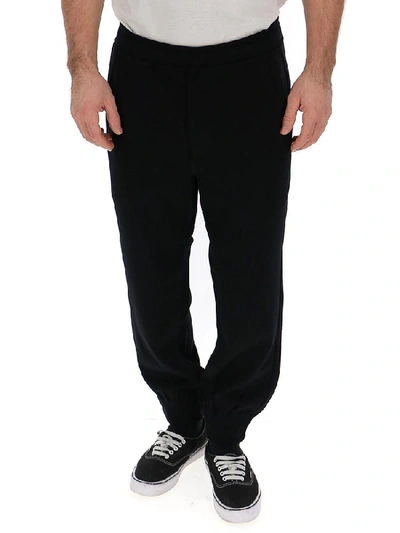 Shop Issey Miyake Slim Fit Jogging Pants In Black