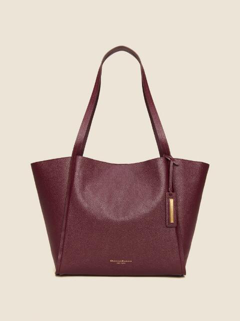donna karan leather tote