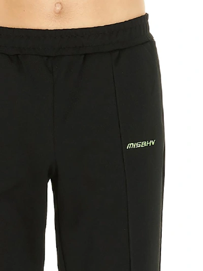 Shop Misbhv Logo Embroidered Track Pants In Black