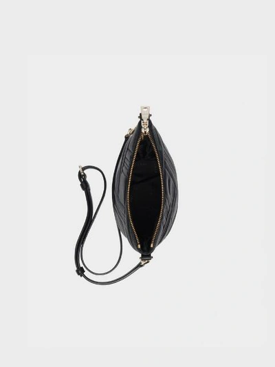 Shop Donna Karan Allen Small Leather Bucket Bag In Black/gold