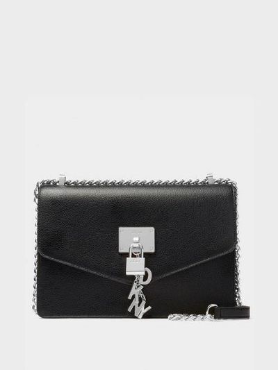 Shop Donna Karan Elissa Pebbled Leather Shoulder Bag