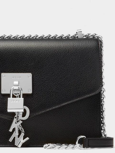 Shop Donna Karan Elissa Pebbled Leather Shoulder Bag