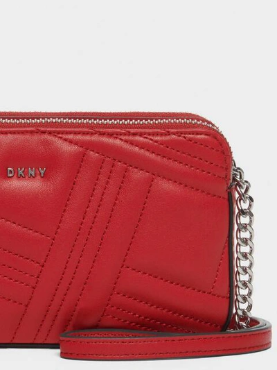 Shop Donna Karan Dkny Women's Allen Leather Camera Bag - In Rouge