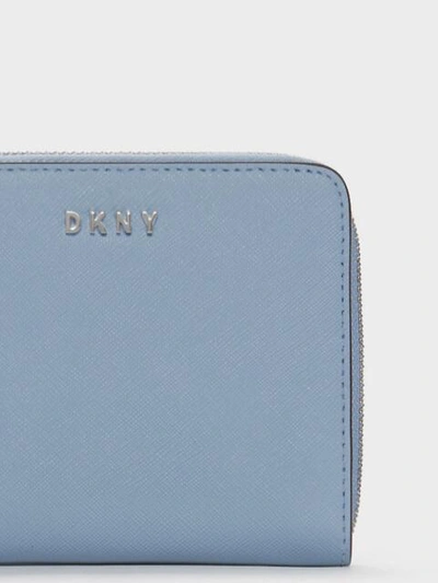 Shop Donna Karan Bryant Small Leather Zip-around Wallet In Iconic Blush