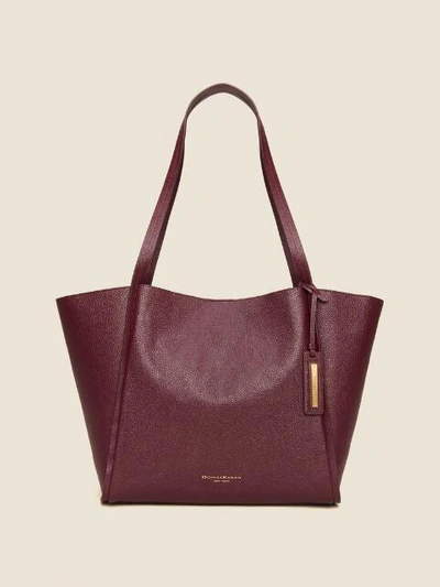 Shop Donna Karan Alan Leather Tote In Buff