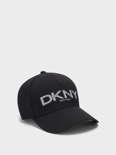 Shop Donna Karan Dkny Women's Slate Camo Logo Hat - In Black