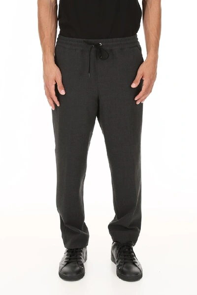 Shop Kenzo Cropped Stretch Pants In Black