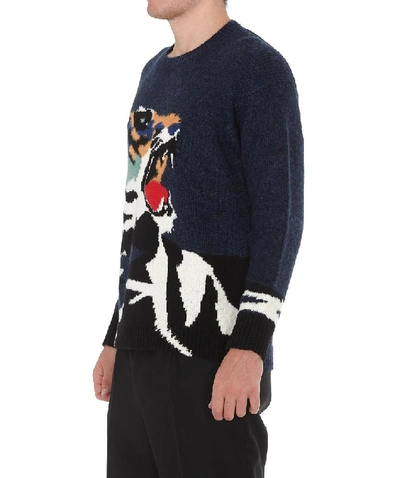 Shop Kenzo Tiger Embroidered Sweater In Multi