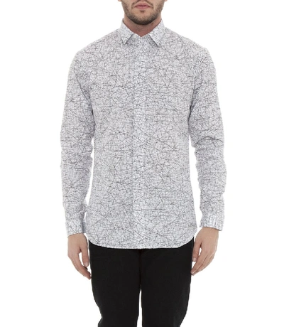 Shop Dior Homme All Over Print Shirt In 43 Cm