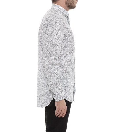 Shop Dior Homme All Over Print Shirt In 43 Cm